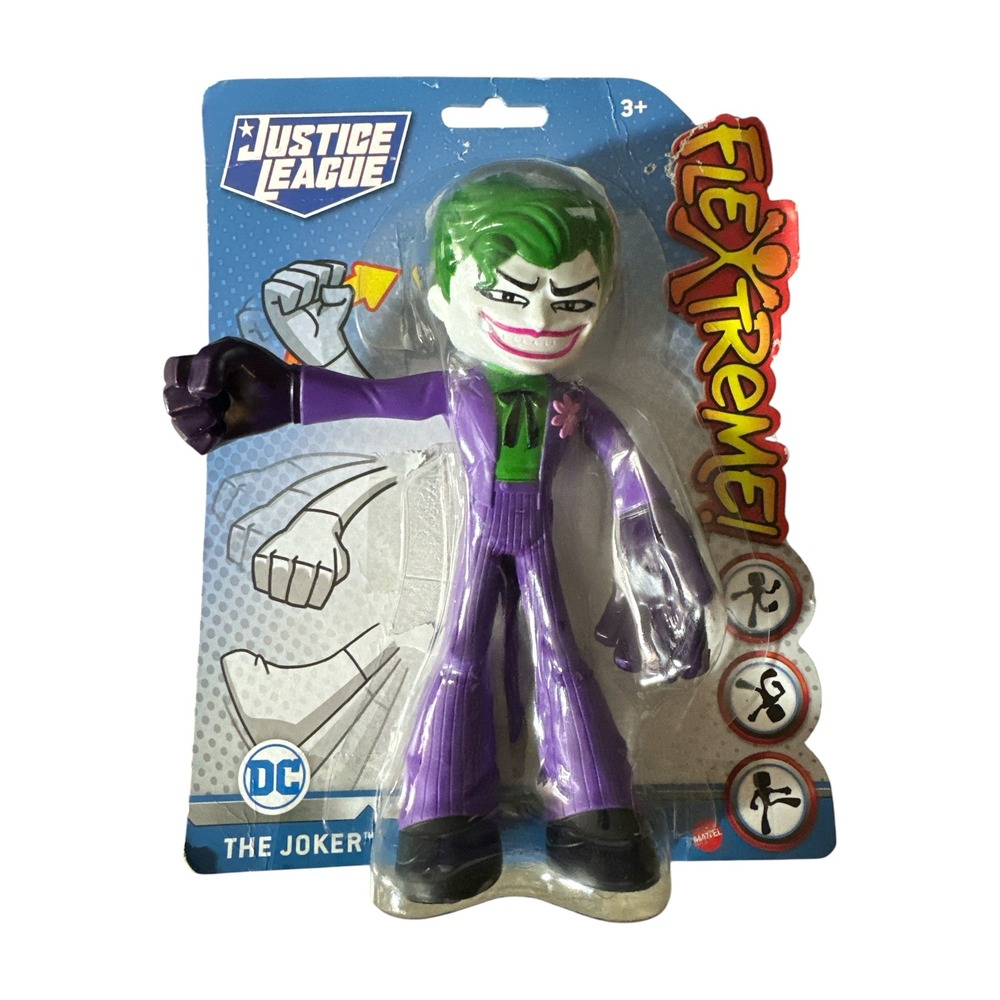 DC Justice League The Joker Flex Extreme Mattel Bendable Action Figure GLP08 NEW
